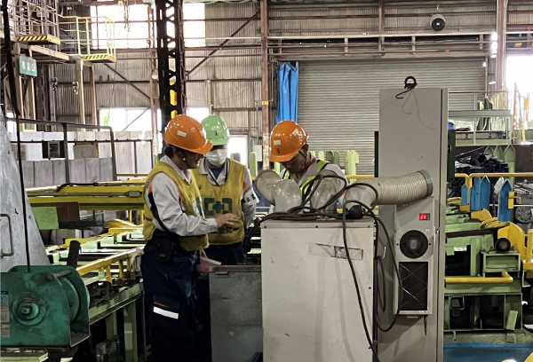 安全専念タイムでの作業の安全確認